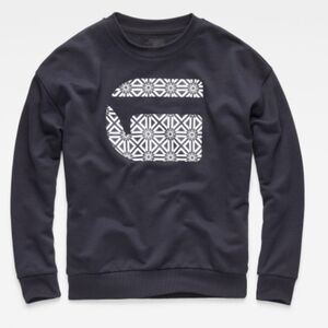 G Star Raw Oluva Oversized Sweater Navy